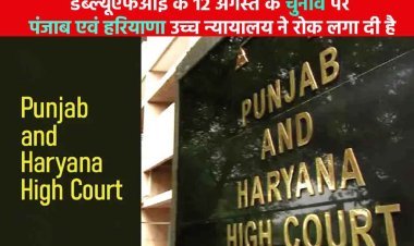 डब्ल्यूएफआई के 12 अगस्त के चुनाव पर पंजाब एवं हरियाणा उच्च न्यायालय ने रोक लगा दी है